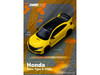 Honda Civic Type R FK8 RHD Right Hand Drive Yellow with Black Top 1/64 Diecast Model Car Inno Models IN64-FK8-YL
