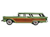 1959 Ford Country Squire Sherwood Green Metallic with Woodgrain Sides and Green Interior Limited Edition to 200 pieces Worldwide 1/43 Model Car Goldvarg Collection GC-091A