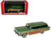 1959 Ford Country Squire Sherwood Green Metallic with Woodgrain Sides and Green Interior Limited Edition to 200 pieces Worldwide 1/43 Model Car Goldvarg Collection GC-091A