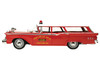 1959 Ford Country Squire Fruitland MD Fire Chief Red with White Top Limited Edition to 200 pieces Worldwide 1/43 Model Car Goldvarg Collection GC-091C