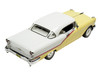 1957 Oldsmobile Starfire Coronado Yellow and Alcan White Limited Edition to 200 pieces Worldwide 1/43 Model Car Goldvarg Collection GC-092A