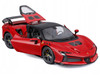 Ferrari SF90 XX Stradale Red with Black Top Race and Play Series 1/24 Diecast Model Car Bburago 26032RD