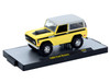 1969 Ford Bronco Yellow with Black Stripes and Gray Top Limited Edition to 6380 pieces Worldwide 1/64 Diecast Model Car M2 Machines 31500-HS58