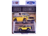 1969 Ford Bronco Yellow with Black Stripes and Gray Top Limited Edition to 6380 pieces Worldwide 1/64 Diecast Model Car M2 Machines 31500-HS58