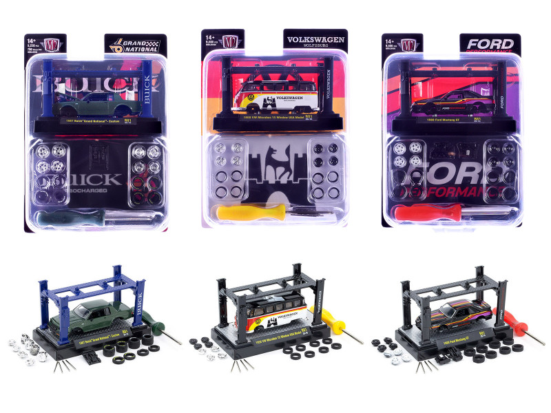 Model Kit 3 piece Car Set Release 81 Limited Edition to 9600 pieces Worldwide 1/64 Diecast Model Cars M2 Machines 37000-81