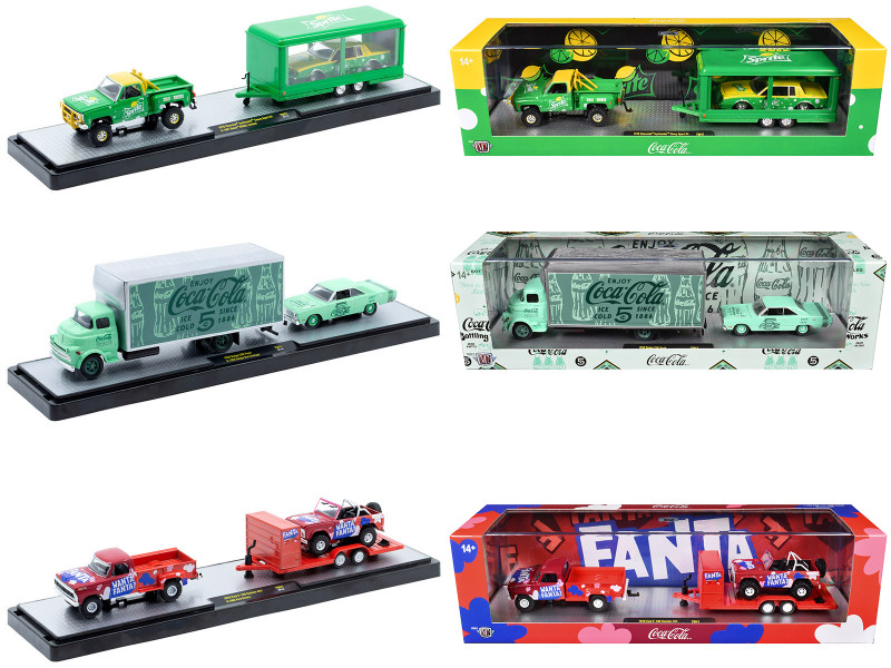 Auto Haulers Soda Set of 3 pieces Release 41 Limited Edition to 8200 pieces Worldwide 1/64 Diecast Models M2 Machines 56000-TW41