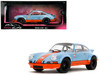 Porsche 911 RSR Gulf Oil Light Blue with Orange Stripes Pink Slips Series 1/18 Diecast Model Car Jada 36384