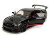 Shelby GT500 Code Red Black with Red Stripes Pink Slips Series 1/18 Diecast Model Car Jada 36385