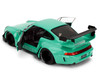 RWB Body Kit Kei Kishi Light Blue Pink Slips Series 1/18 Diecast Model Car Jada 36463