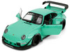 RWB Body Kit Kei Kishi Light Blue Pink Slips Series 1/18 Diecast Model Car Jada 36463