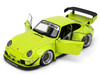 RWB Body Kit Genki Lime Green Pink Slips Series 1/18 Diecast Model Car Jada 36472