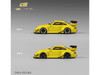 993 Widebody Yellow with Extra Wheels and Spoiler 1/64 Diecast Model Car CM Model CM64-993-INA
