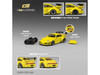 993 Widebody Yellow with Extra Wheels and Spoiler 1/64 Diecast Model Car CM Model CM64-993-INA