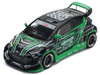 Pandem GR Yaris RHD Right Hand Drive Goodride Motorsports Green and Black with Graphics Enigma Exclusive Edition 1/64 Diecast Model Car Pop Race PR64-PRE007