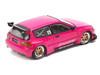 Pandem Civic EG6 RHD Right Hand Drive Pink Enigma Exclusive Edition 1/64 Diecast Model Car Pop Race PR64-PRE008
