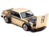 Skyline GT R V8 Drift Hakosuka RHD Right Hand Drive Gold Metallic 1/64 Diecast Model Car Pop Race PR640248