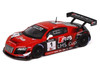 Audi R8 LMS #1 Edoardo Mortara Winner Macau GT Cup 2013 1/64 Diecast Model Car Pop Race PR64-R8UL-13MGC01
