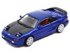 Toyota MR2 W20 RHD Right Hand Drive Blue Metallic with Carbon Hood 1/64 Diecast Model Car Die Cast Team LL-003-007