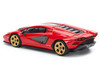 Lamborghini Countach LPI 800 4 Red with Carbon Accents 1/64 Diecast Model Car Pop Race PR640259