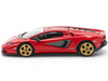 Lamborghini Countach LPI 800 4 Red with Carbon Accents 1/64 Diecast Model Car Pop Race PR640259