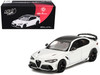Alfa Romeo Giulia GTAm White with Carbon Top 1/64 Diecast Model Car BBR BBRDIE6426