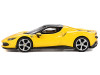 Ferrari 296 GTB Giallo Modena Yellow with Black Top 1/64 Diecast Model Car BBR BBRFER64005