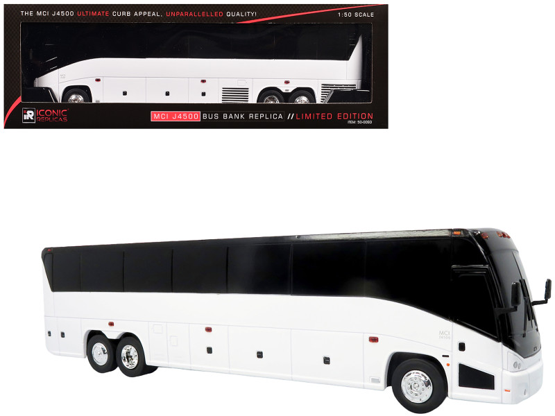 MCI J4500 Coach Bus Blank White Limited Edition 1/50 Model Iconic Replicas 50-0093MCI J4500 Coach Bus Blank White Limited Edition 1/50 Model Iconic Replicas 50-0093