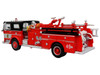 1974 Ward LaFrance Fire Engine Chicago Fire Department Engine 49 Red with Black Top 5 Alarm Series Limited Edition 1/87 (HO) Diecast Model Iconic Replicas 87-0648