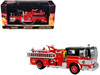 1974 Ward LaFrance Fire Engine Chicago Fire Department Engine 49 Red with Black Top 5 Alarm Series Limited Edition 1/87 (HO) Diecast Model Iconic Replicas 87-0648