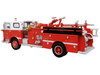 1974 Ward LaFrance Fire Engine San Francisco Fire Department Engine 31 Red with White Top 5 Alarm" Series Limited Edition 1/87 (HO) Diecast Model Iconic Replicas 87-0649