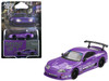Toyota Supra A80 Top Secret GT 300 Top Secret Purple Metallic with Graphics Limited Edition 1/64 Diecast Model Car Mini GT MGT01067