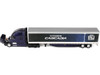 Freightliner Fifth Generation Cascadia Raised Roof Sleeper & 53 Utility Trailer with Skirts Midnight Blue 1/64 Diecast Model DCP/First Gear 60-1999