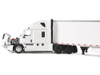 Freightliner Fifth Generation Cascadia Raised Roof Sleeper & 53 Utility Trailer with Skirts White 1/64 Diecast Model DCP/First Gear 60-2087