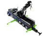 Peterbilt 389 Day Cab with Miller Century 1150 Rotator Wrecker Tow Truck Black with Blue and Green Graphics 1/64 Diecast Model DCP/First Gear 60-2248