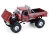 1979 Ford F 250 Monster Truck with 48 Inch Tires Walkin Tall Red Kings of Crunch Series 1/18 Diecast Model Car Greenlight 13606