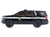 2024 Chevrolet Tahoe Police Pursuit Vehicle Dover Police 100th Anniversary Edition Black with White Stripes Hobby Exclusive Series 1/64 Diecast Model Car Greenlight GL30549