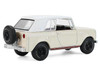 1967 International Scout 800 Sportop Cream with Brown Stripes and White Top All Terrain Series 17 1/64 Diecast Model Car Greenlight 35310B