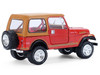 1980 Jeep CJ 7 Laredo Red with Tan Top All Terrain Series 17 1/64 Diecast Model Car Greenlight 35310E