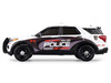 2024 Ford Police Interceptor Utility Canada Military Police White with Graphics Hot Pursuit Canada Special Edition Series 1/64 Diecast Model Car Greenlight 43065E