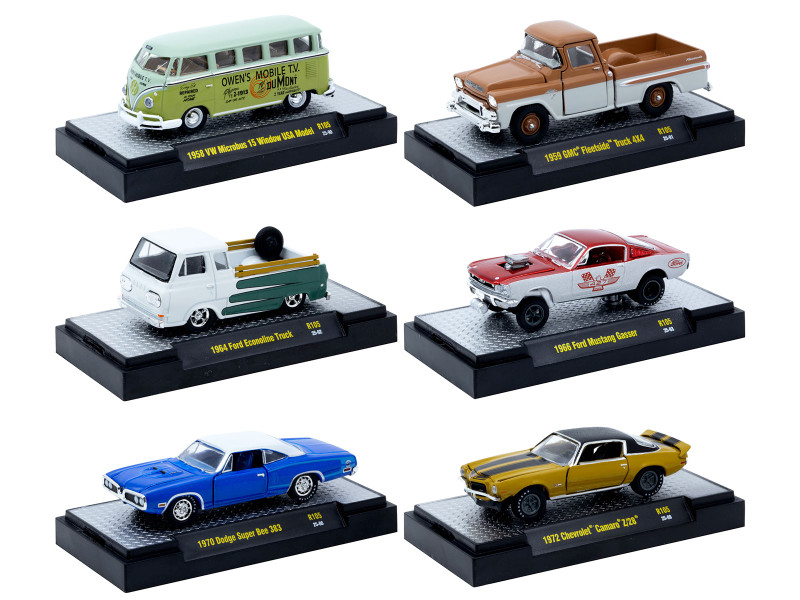 Auto-Thentics 6 piece Set Release 110 IN DISPLAY CASES Limited