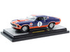 1970 Ford Mustang Custom #1 Gulf Oil Dark Blue with Orange Graphics Limited Edition to 7850 pieces Worldwide 1/24 Diecast Model Car M2 Machines 40300-135B
