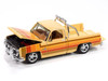 1981 Chevrolet Silverado Fleetside Pickup Truck Cream with Stripes Hobby Exclusive Series 1/64 Diecast Model Car Auto World AWSP191