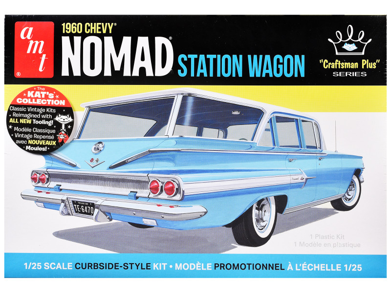 Skill 2 Model Kit 1960 Chevrolet Nomad Station Wagon Craftsman Plus Series 1/25 Scale Model AMT AMT1402M