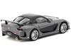 Mazda RX 7 VeilSide Fortune7 RHD Right Hand Drive Gray Metallic and Black Global64 Series 1/64 Diecast Model Car Tarmac Works T64G-075-GY