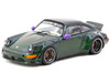 RWB 964 Green Metallic with Light Green Interior Hobby64 Series 1/64 Diecast Model Tarmac Works T64-TL037-GR
