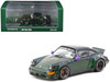 RWB 964 Green Metallic with Light Green Interior Hobby64 Series 1/64 Diecast Model Tarmac Works T64-TL037-GR