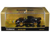 RWB 997 Black with Gold Wheels and Stripes Hobby64 Series 1/64 Diecast Model Tarmac Works T64-TL057-BK