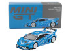 Lamborghini Huracan GT LB WORKS #5 Gravity Light Blue with Graphics Limited Edition 1/64 Diecast Model Car Mini GT MGT01055