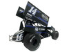 Winged Sprint Car #14CC Corey Day Blue Version Driven 2 Save Lives Jason Meyers Racing (2025) 1/18 Diecast Model Car ACME A1825013