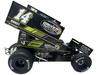 Winged Sprint Car #14CC Corey Day Green Version Driven 2 Save Lives Jason Meyers Racing 2025 1/18 Diecast Model Car ACME A1825016